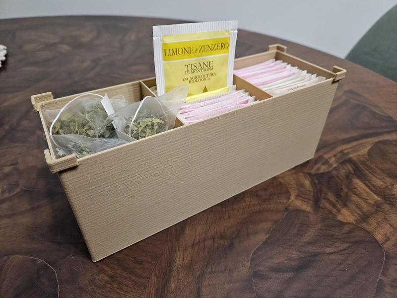 Stackable teabag box