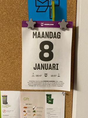 Nerdland Year Calendar wall mount
