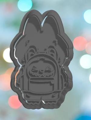 Labubu With Backpack Cookie Cutter
