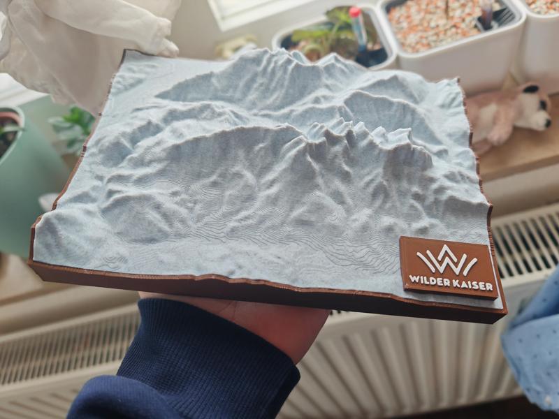 Wilder Kaiser topographische Karte Bergdoktor