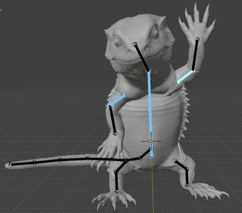 Waving Bearded Dragon