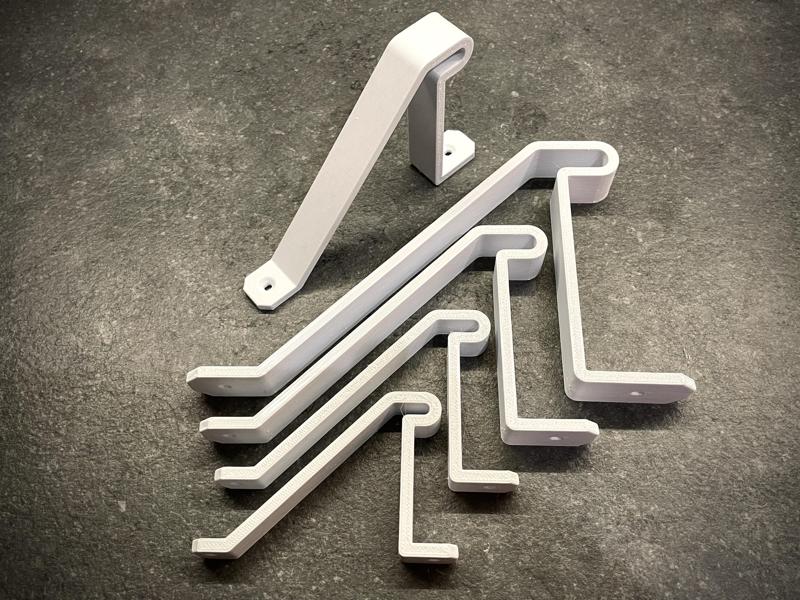 Aluminium ladder heavy duty hook parametric