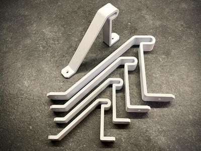 Aluminium ladder heavy duty hook parametric