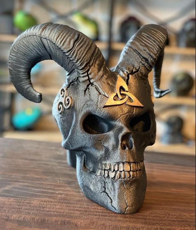 Celtic Ram Skull for Wall Mount