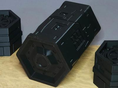 Sci-Fi HexPipe Structure Scatter Wargaming Terrain