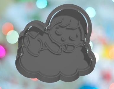 Baby shower Baby On Cloud Cookie Cutter