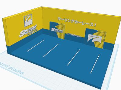 Spoon Garage for cars 1:64 , 1/64 (Hotwheels...)