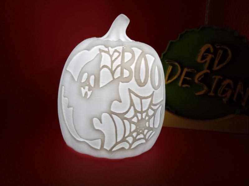 Ghost Boo Ver 3 Halloween Pumpkin Lights