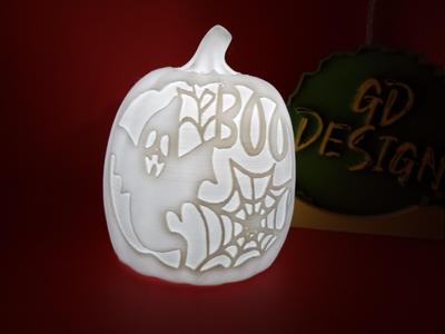 Ghost Boo Ver 3 Halloween Pumpkin Lights