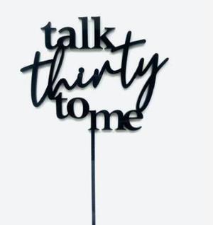 cake topper thirty to me
