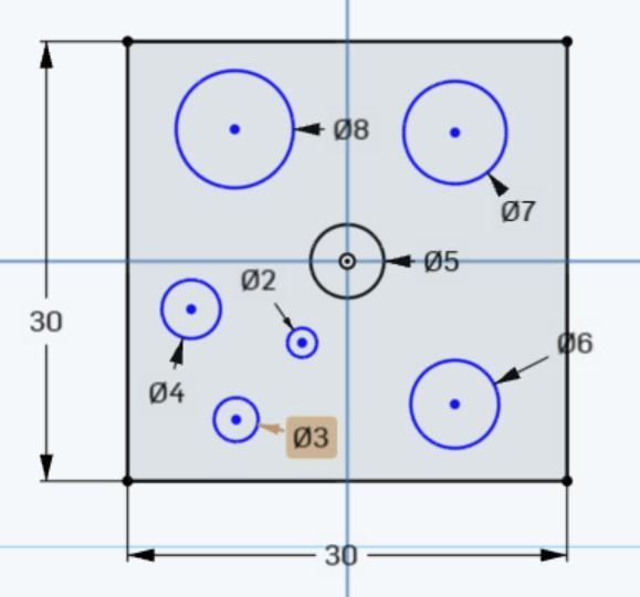 Test model for LW-PLA expansion test in horizontal holes.