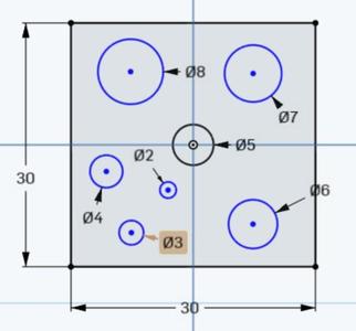 Test model for LW-PLA expansion test in horizontal holes.