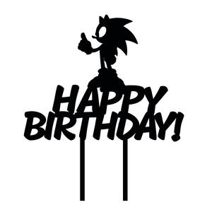 2 SETS SONIC CAKE TOPPER