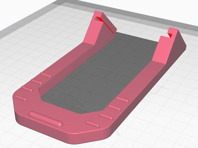 Concept 2 phone or device holder with bigger retention bumps