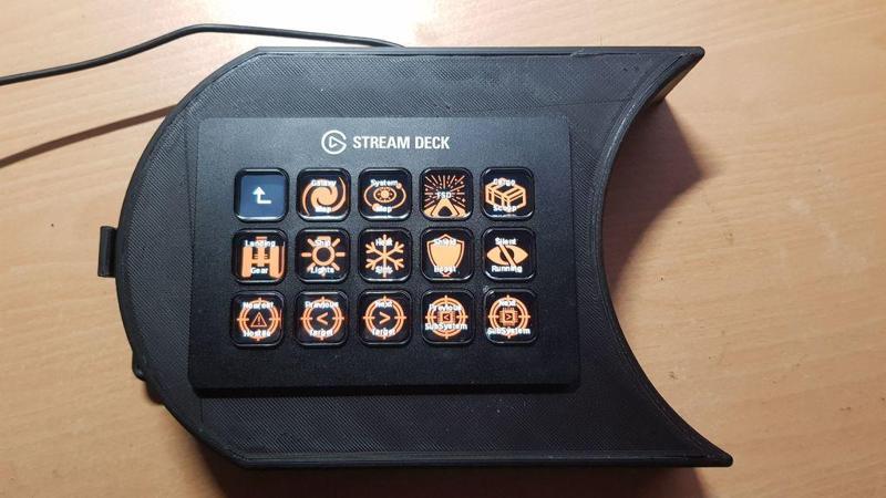 Thrustmaster HOTAS X T.FLIGHT extension for 15 button Elgato Stream Deck Classic & Elite Dangerous