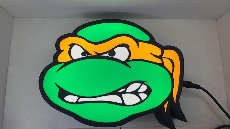 Ninja Turtle Head Lightbox