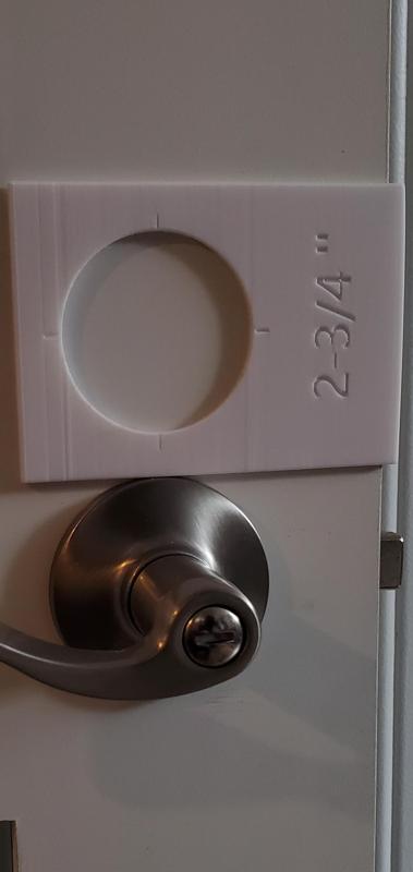 DoorKnob Drill Guide 2-3/4 ''