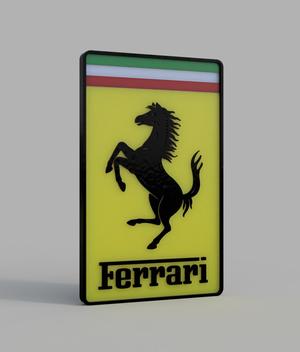Ferrari Logo Lightbox & Wall Decor