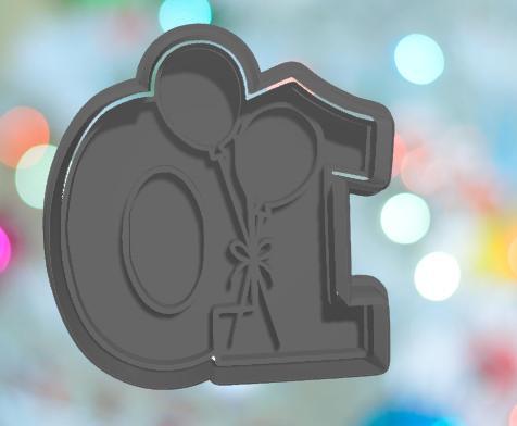 Balloon Number 10 Cookie Cutter