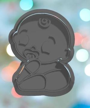Baby Shower Baby Boy Sitting Cookie Cutter