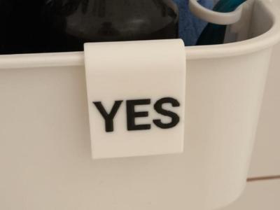 Simple hair wash reminder to hang