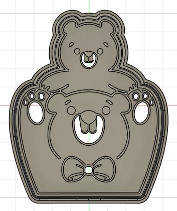 PAPA OSO cookie cutter