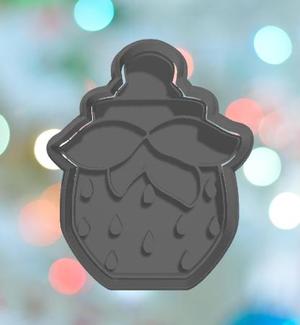 Baby Shower Strawberry Bottle Cookie Cutter