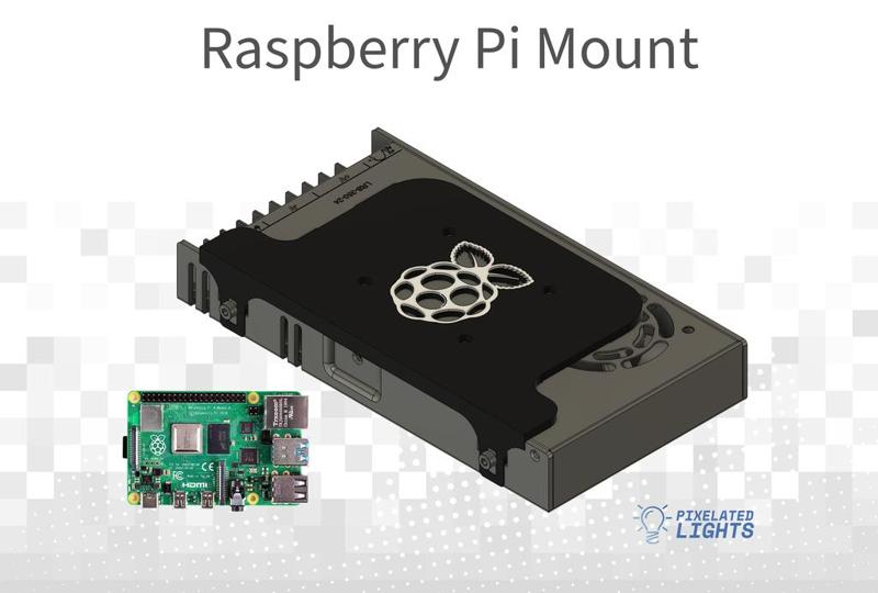 Raspberry Pi PSU Mount