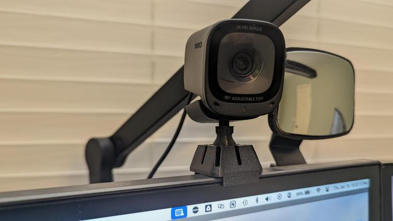Pan & Tilt 1/4-20 Webcam Monitor Mount