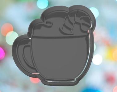 Christmas Candy Cane Mug Cookie Cutter