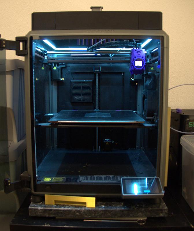 K1 Max LIT Raiser. All in One Glass Lid Raiser with LED and Fasterners