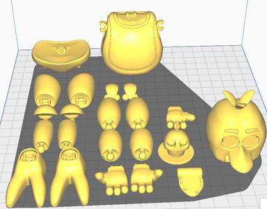 Articulated chica fnaf 1 figure