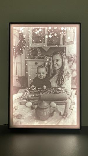 Lithophane slim frame for Photo 240x160x4mm