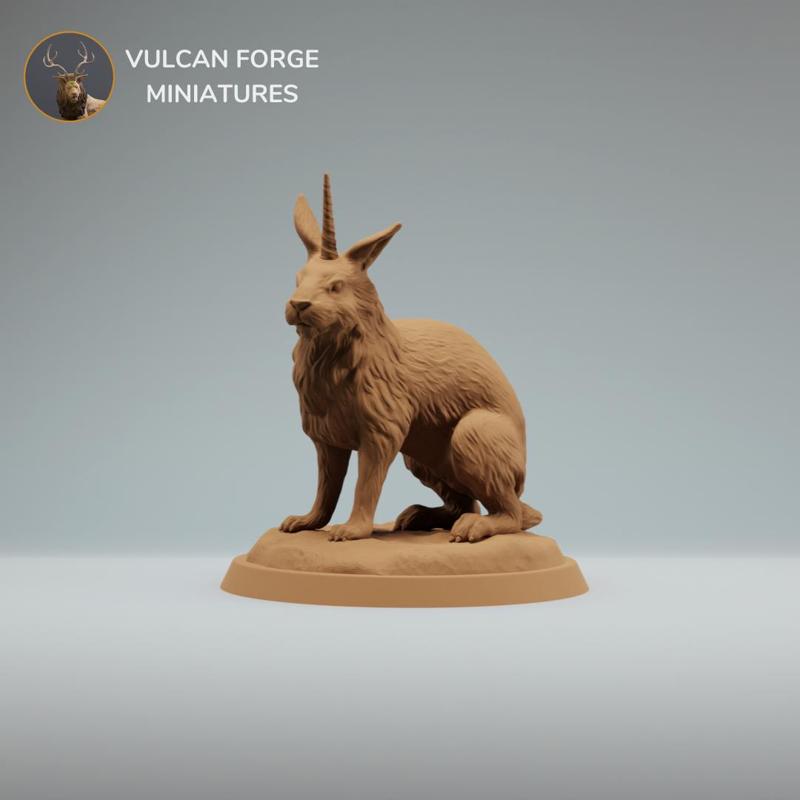 Almiraj Bunnycorn 1 inch base pre-supported dnd familiar