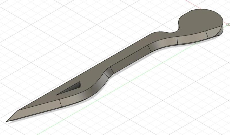 Single Edged Unique Throwing Knife