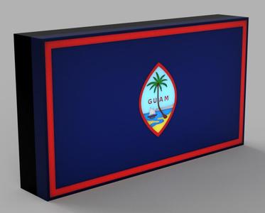 World Flags - Guam LED Lamp