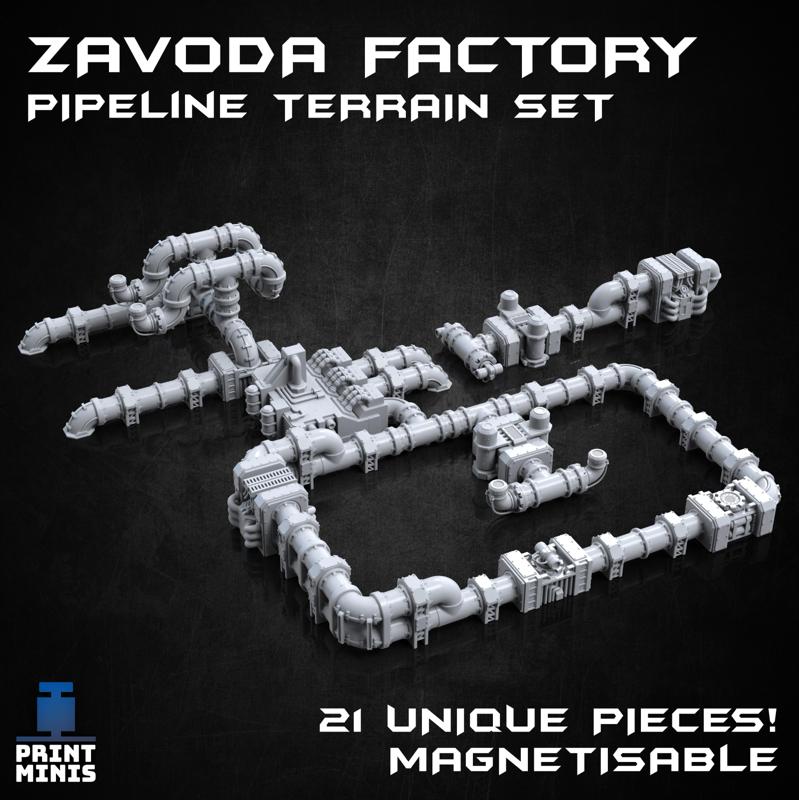 Zavoda Factory Pipeline Terrain - Doomsday Collection