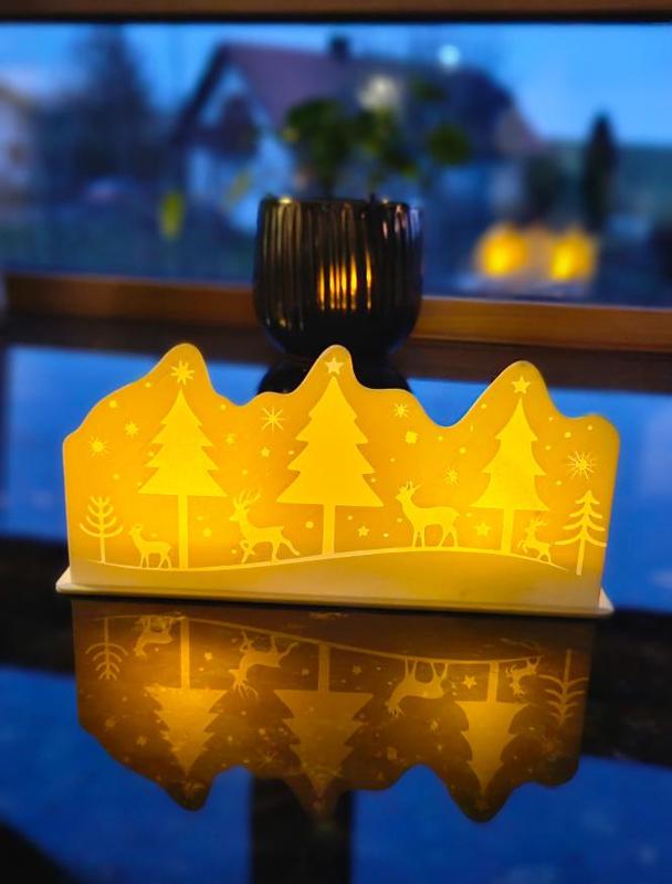 Christmas LED Tealight Scene