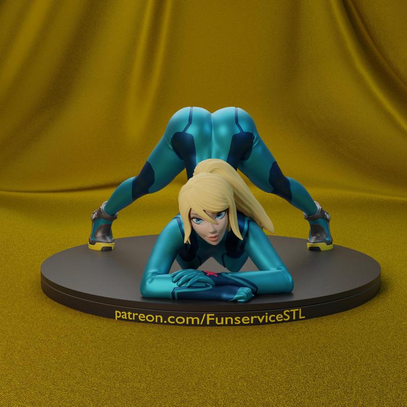 Jack-O pose Samus Aran from Metroid Phone holder