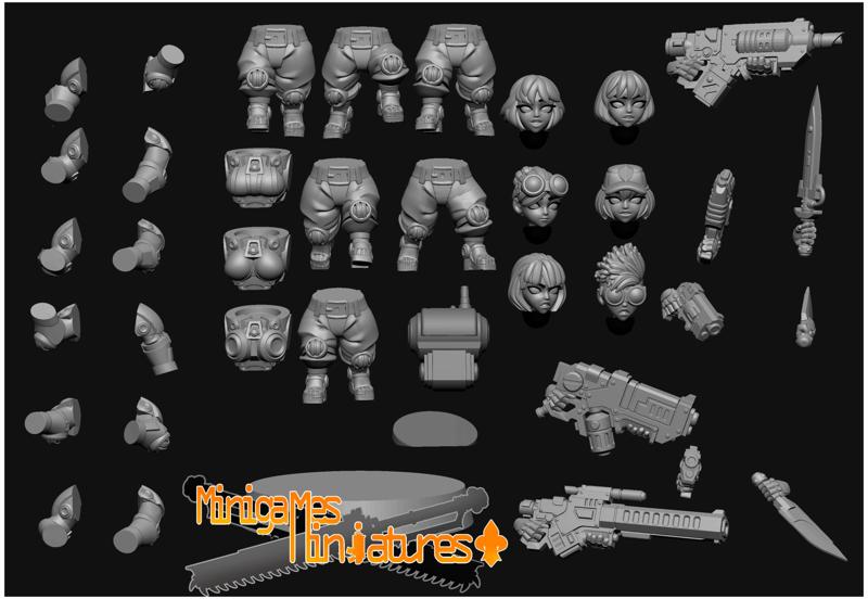 Space dwarf anime figurines