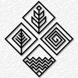 four elements wall art element wall decor 2d art minimalist pack