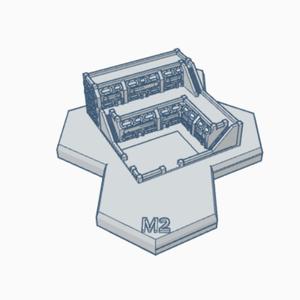 Shopping Center Hex Map Scale HMSSF049