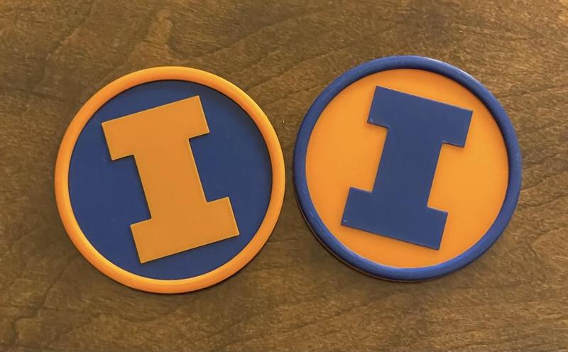 University of Illinois Illini Drink Coaster