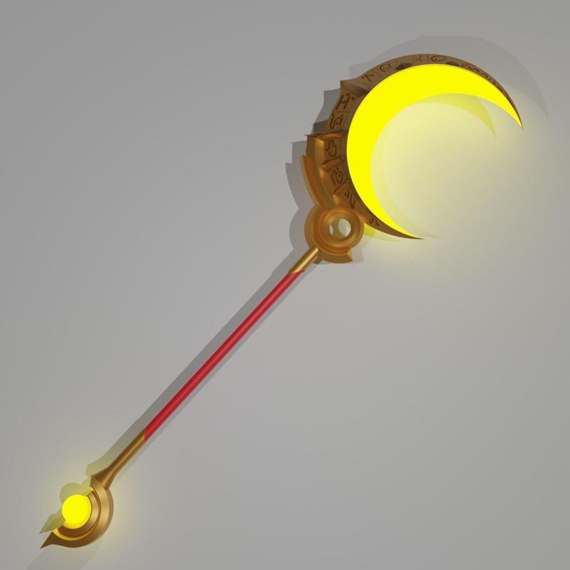 wild rift soraka weapon cosplay 3D print model