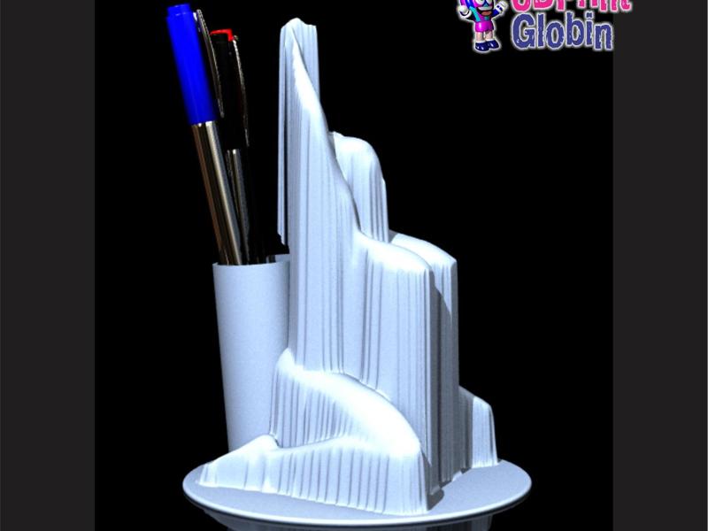 Ghost Woman Pen Holder Sculpture
