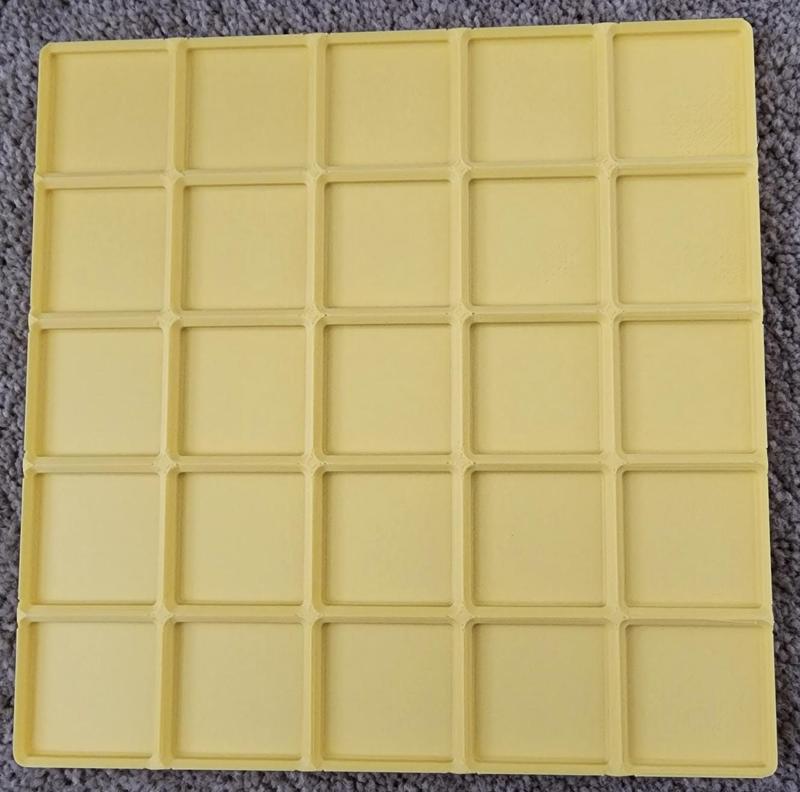 5x5 spacer for Gridfinity to correct the OOPS