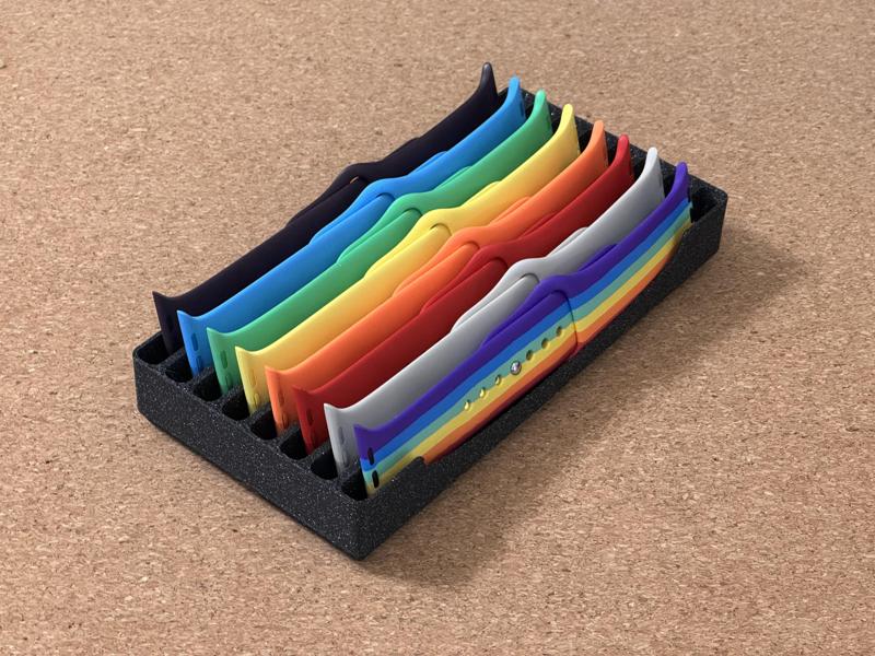 Gridfinity Apple Watch Band Organizer