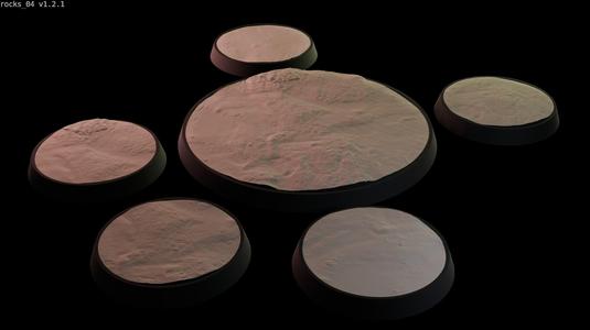 Miniature bases: Rocks 04
