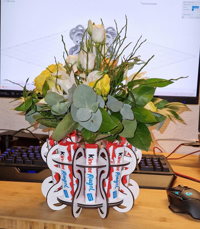 Vasenhalter für Kinderriegel oder Duplo Riegel