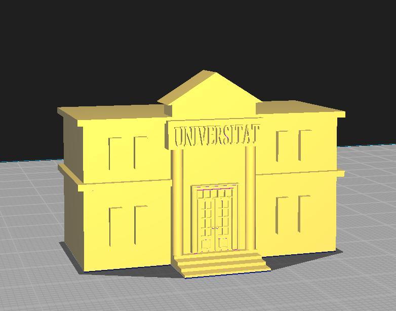 Modelo miniatura universidad